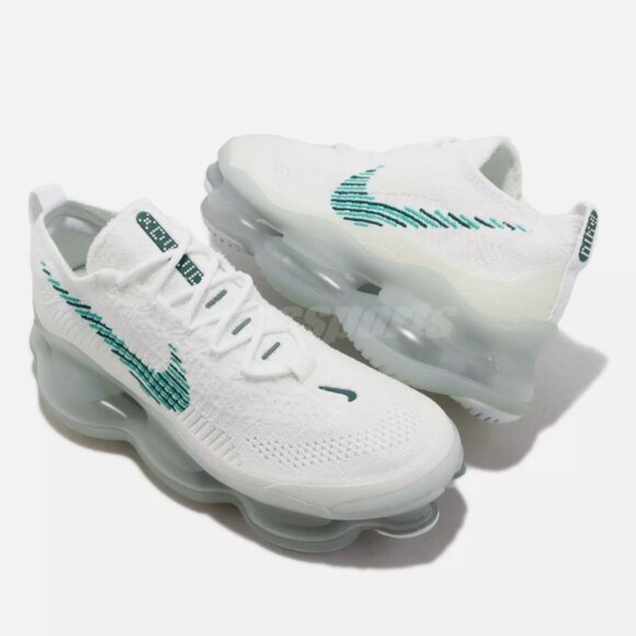 Nike Air Max Scorpion FK White Geode Teal Men Casual Shoes Sneakers - Picture 8 of 8